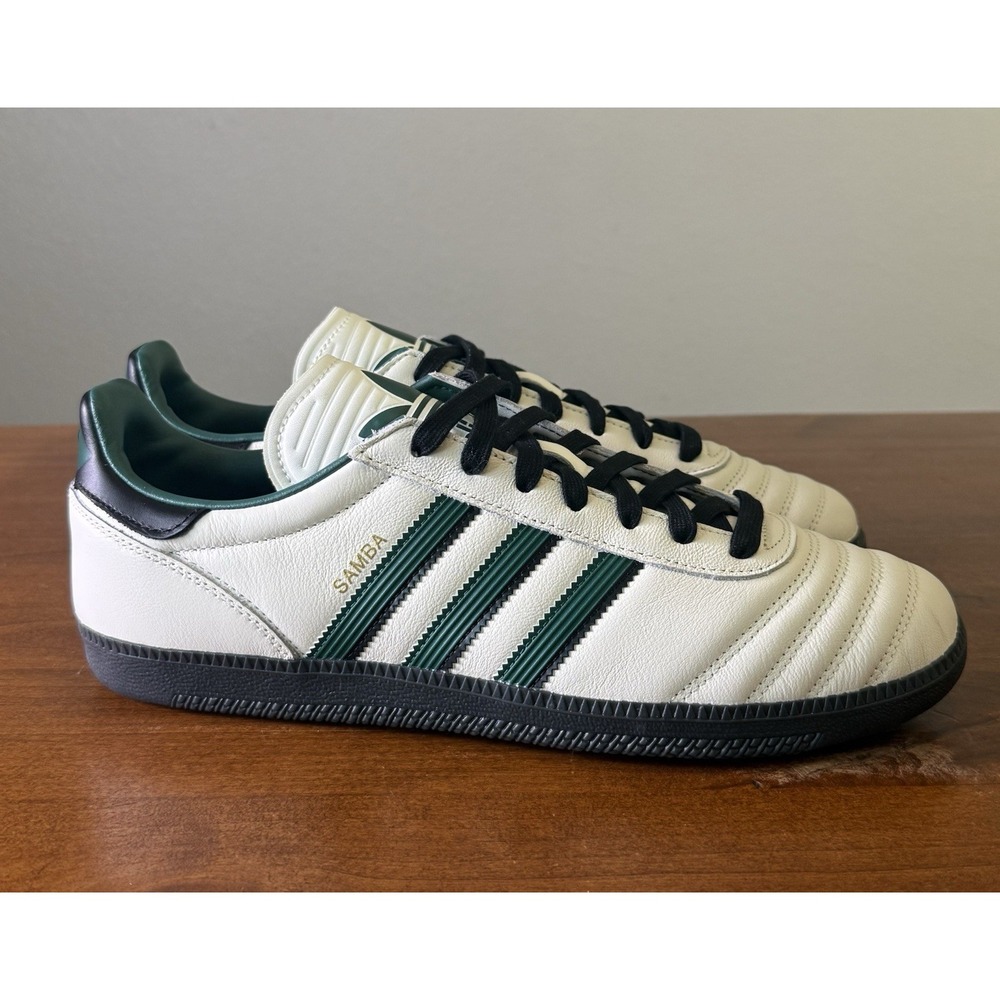 Adidas Originals Samba JP Core White/Collegiate Green/Carbon JR0964 Men's Sz 10